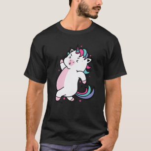 Einhorn Laufend Fabel Wesen Sport vintage lustig T-Shirt