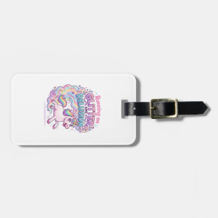 Einhorn läuft auf Glitter und Illusion Bezaubernd Gepäckanhänger