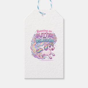 Einhorn läuft auf Glitter und Illusion Bezaubernd  Geschenkanhänger