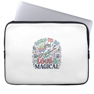 Einhorn, laut und magisch geboren Original Weiß Laptopschutzhülle