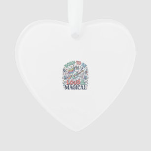 Einhorn, laut und magisch geboren Original Weiß Ornament