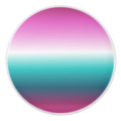 Einhorn-Lavendel-aquamarine Omertürkis-Meerjungfra Keramikknauf (Vorderseite)