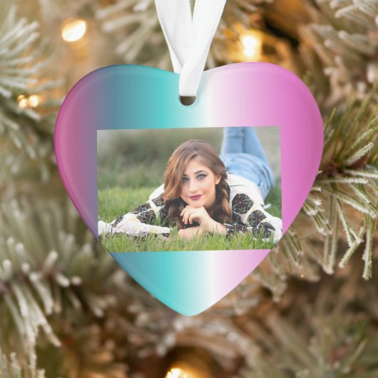 Einhorn-Lavendel-aquamarine Omertürkis-Meerjungfra Ornament (Baum)