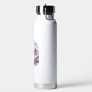 Einhorn leicht abgelenkt durch Einhörner Werbespot Trinkflasche