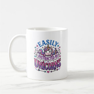 Einhorn leicht abgelenkt von Einhörnern Werbespot  Kaffeetasse