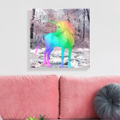 Einhorn Leinwanddruck (Insitu (Wohnzimmer))