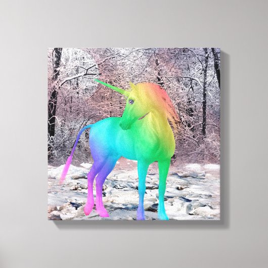 Einhorn Leinwanddruck (Vorderseite)