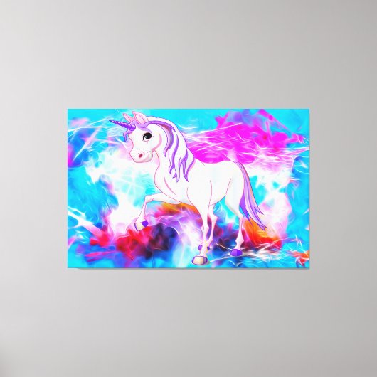Einhorn Leinwanddruck (Vorderseite)