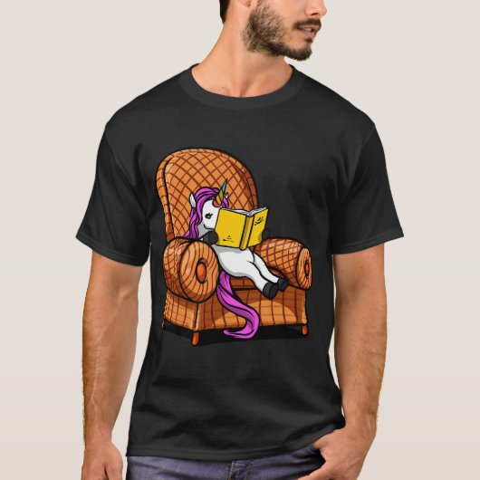 Einhorn Lesebücher T-Shirt (Vorderseite)