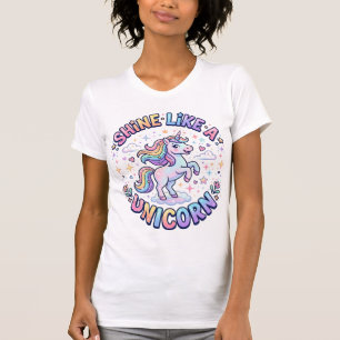 Einhorn leuchtet wie ein Einhorn Grafikdesign T-Sh T-Shirt