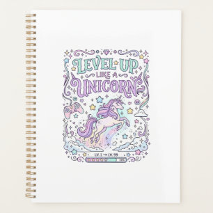Einhorn Level Up wie ein Einhorn Süßer Marktplatz Planer