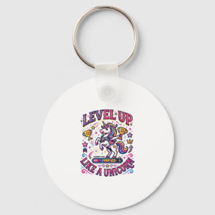 Einhorn Level Up wie ein Einhorn Werbespot Cute Gi Schlüsselanhänger