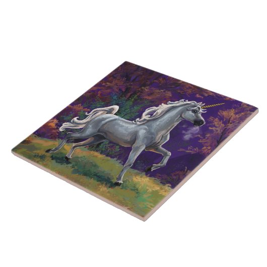 Einhorn-Lichtung Fliese (Seite)