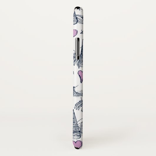 Einhorn-Liebe Case-Mate iPhone Hülle (Hinten/Rechts)