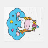 Einhorn-Liebe Fleecedecke (Vorderseite (Horizontal))