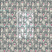 Einhorn-Liebe-Indigoperle Stoff (Kachel)