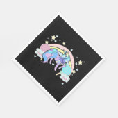 Einhorn-LIEBE Serviette (Ecke)