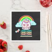 Einhorn Liebe Serviette (Beispiel)
