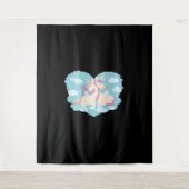 Einhorn-Liebe Wandteppich (Vorderseite)