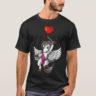 Einhorn-Liebesherzballon T-Shirt