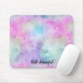 Einhorn Lila Pink Aqua Mousepad (Mit Mouse)