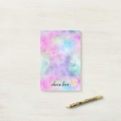 Einhorn Lila Pink Aqua Pinacoteca Post-it Klebezettel (Auf Schreibtisch)