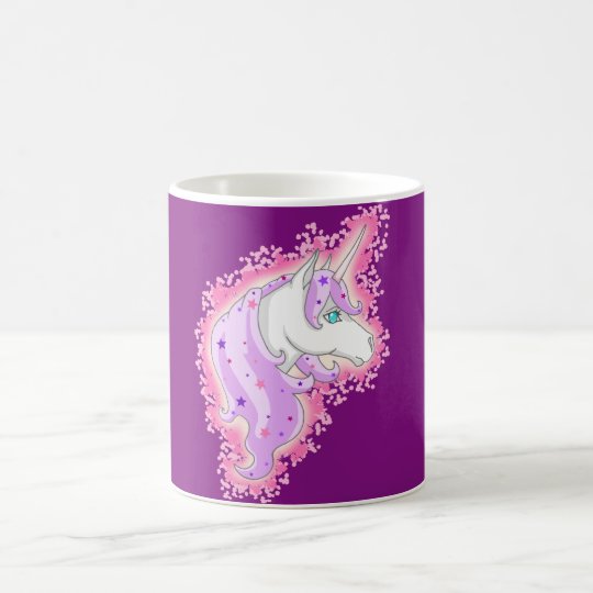 Einhorn lila rosa kaffeetasse