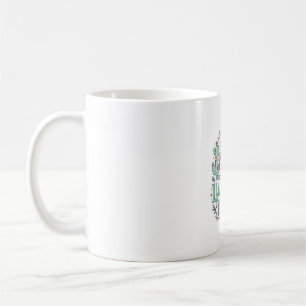 Einhorn Llamacorn Fiesta Premium Vektor POD Kunstw Kaffeetasse