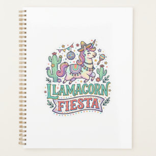 Einhorn Llamacorn Fiesta Premium Vektor POD Kunstw Planer