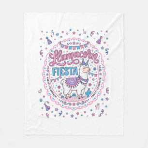 Einhorn Llamacorn Fiesta Spielendes-Shirt Grafik_1 Fleecedecke