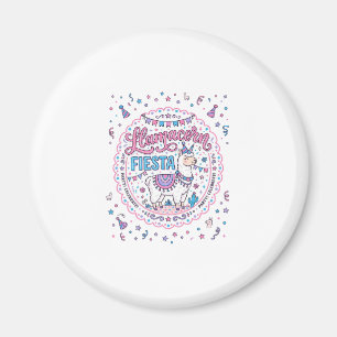 Einhorn Llamacorn Fiesta Spielendes-Shirt Grafik_1 Magnet