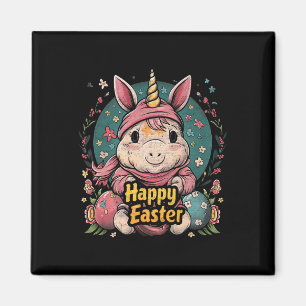 Einhorn - Lustiges Frohes Ostern - Ei Jungen Mädch Magnet