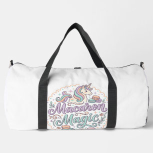 Einhorn Macaron Magie Whimsical T-Shirt Design_1 Duffle Bag