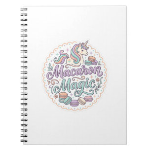 Einhorn Macaron Magie Whimsical T-Shirt Design_1 Notizblock