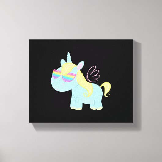 Einhorn Magie Leinwanddruck (Vorderseite)