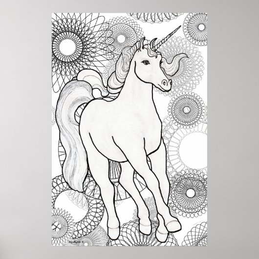 Einhorn-Magie Poster (Vorne)