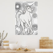 Einhorn-Magie Poster (Küche)