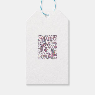 Einhorn-Magie sieht auf mir trendy Shirt Grafik gu Geschenkanhänger