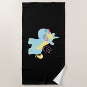 Einhorn Magie        Strandtuch (Vorderseite)