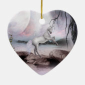 Einhorn-Magie-Verzierung Keramik Ornament (Hinten)