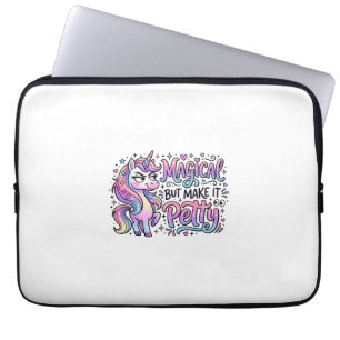 Einhorn Magisch aber Mach es Klein Geschenkidee Ty Laptopschutzhülle