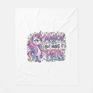 Einhorn Magisch, aber Mach es Kleinlich Geschenkid Fleecedecke