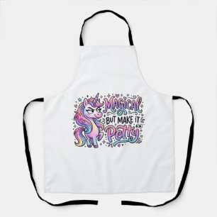 Einhorn Magisch, aber Mach es Kleinlich Geschenkid Schürze