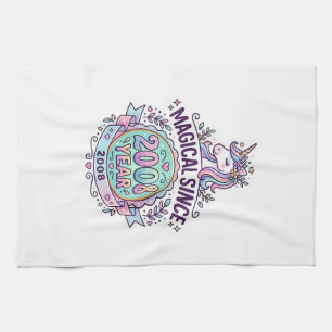 Einhorn Magisch Seit Jahr Grafikdesign Zazzle D Geschirrtuch