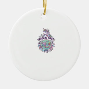 Einhorn Magisch Seit Jahr Grafikdesign Zazzle D Keramik Ornament