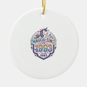 Einhorn Magisch Seit Jahr Trendiger Druck auf Anfr Keramik Ornament