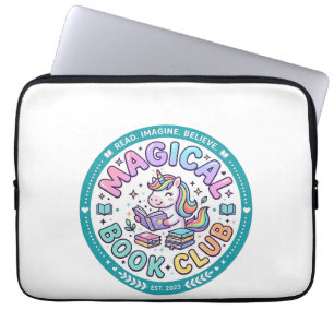 Einhorn Magischer Buchclub Lustiges Shirt Grafik_1 Laptopschutzhülle