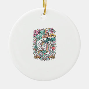 Einhorn Magischer Lehrer Club Kawaii Marktplatz Ar Keramik Ornament