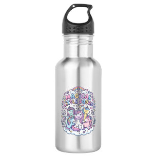Einhorn Magisches Kleines Team Grafikdesign Produk Edelstahlflasche