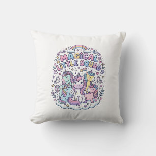 Einhorn Magisches Kleines Team Grafikdesign Produk Kissen